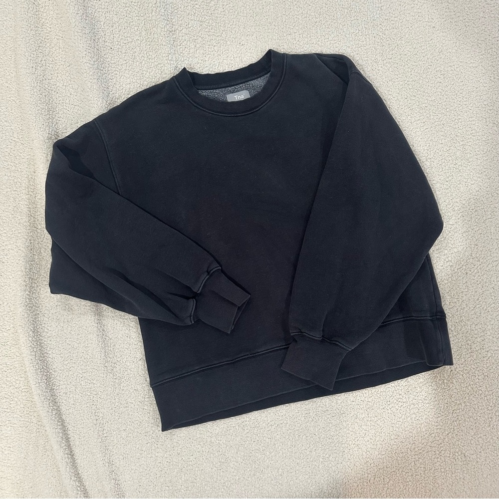 TNA cozy fleece crewneck size 1